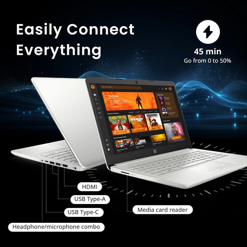 Laptop Hp Stream 14 Intel 4c 16gb 128gb Emmc+160gb Ssd W11