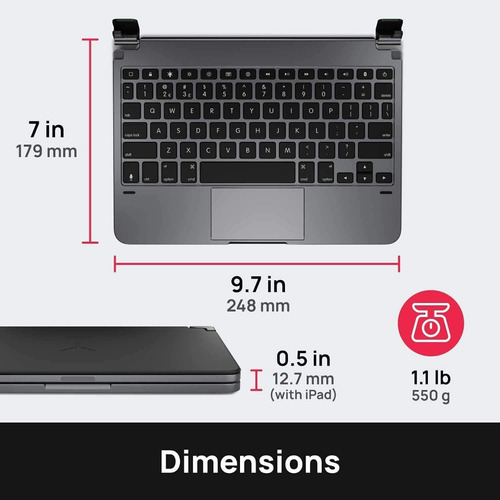 Teclado Brydge Para iPad Air6 11 M2 (2024) A2902 A2903