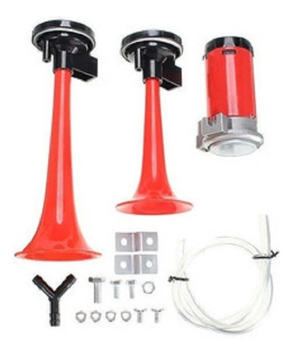 Bocina De Aire 2 Cornetas Rutera Potente Sonid Compresor 12v