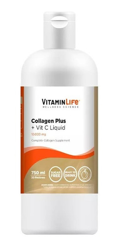 Imagen 1 de 1 de Vitaminlife Collagen Plus+vit.c Liquid 750ml