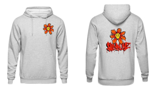 Hoodie Sudadera $ad Boys Frente Flore Atras Corrid Junior H