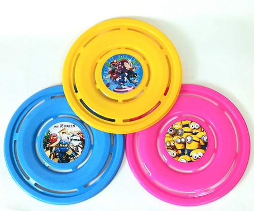 45 Frisbees Mario Bros Toy Story Con Diseño  -  26 Cm