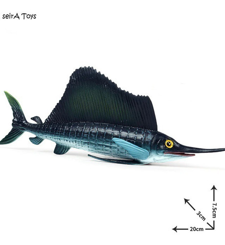 Animales Marinos. Pez Vela. 20 Cms. Mar Oceano Peces.