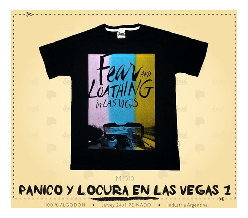 Remera Soul - Mod. Pánico Y Locura En Las Vegas