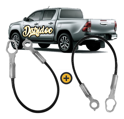 Kit X 2 Cables Portón Trasero Toyota Hilux Pick-up 05/