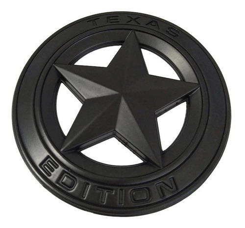Emblema Texas Edition Negro Mate Pickup Chevrolet Silverado