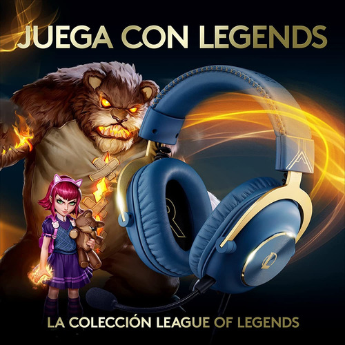 Auriculares Gamer Logitech G Pro X League Of Legends Lol 7.1