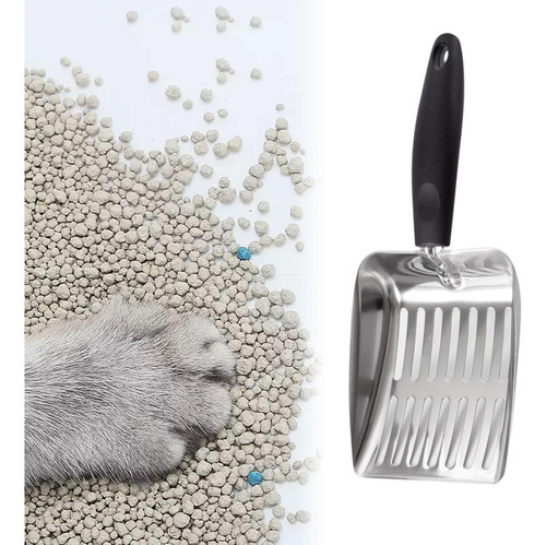 Recogedor De Arena Para Gatos, Pala Para Arena De Negro