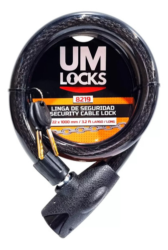 Linga Seguridad Bici Moto Um Locks 8219 Acuario 1 Metro