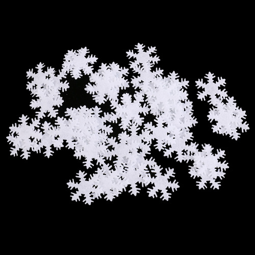50 Piezas Adonros Copo De Nieve De Navidad No Tejida De Tela