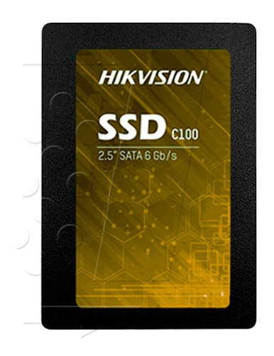 Disco De Estado Solido Ssd 480gb Hikvision C100 Sata Color Negro