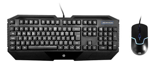 Kit Teclado E Mouse Gamer Usb C/fio Preto Gk1000 Confortável