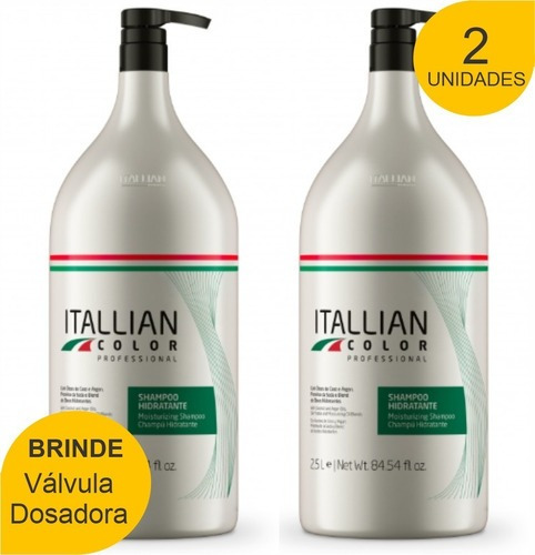 Shampoo Hidratante Lavatório Itallian Color 2,5l - 2uni