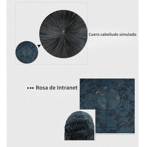 Peluca Y Redecillas Nezuko Kamado Demon Slayer Interior Rosa