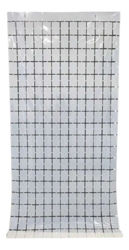 4 Cortina Metálica Cuadrada Tipo Panel Decorativo Cuadros 4d Color Blanca Mate