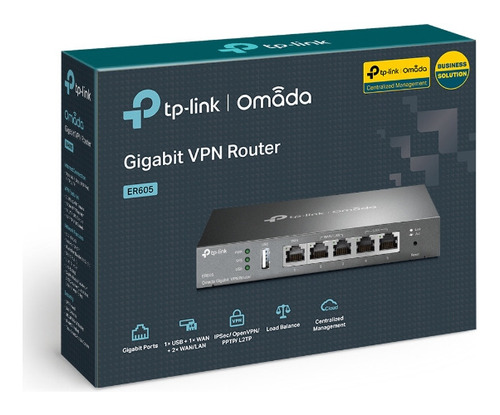 Router Gigabit Vpn Omada Tp-link Er605 4 Puertos Wan