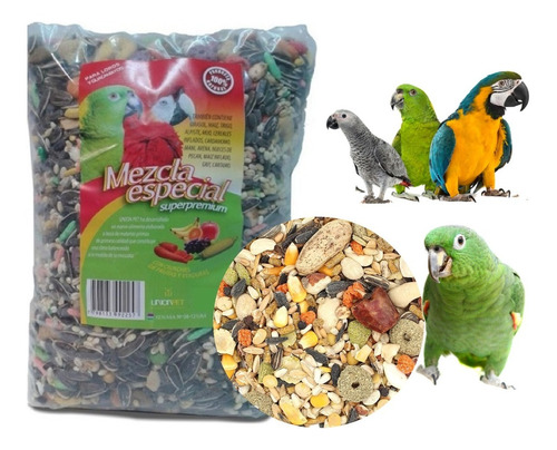 Mezcla Especial Loros Guacamayos Aves Union Pet 2kg