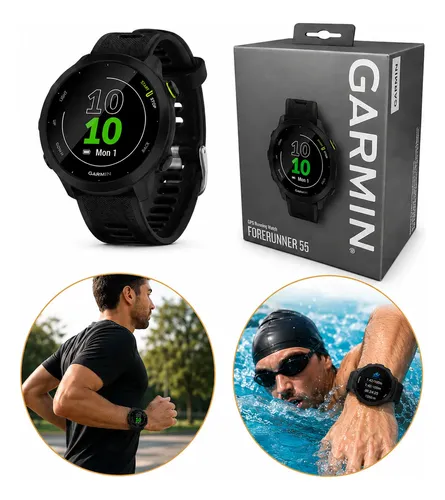 Relógio Garmin Forerunner 55 Monitor Cardíaco Gps Em Inglês