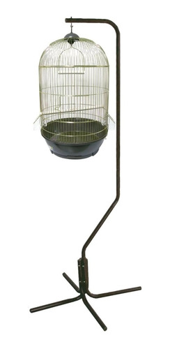 Imagen 1 de 4 de Base Colgante Pedestal Para Jaula Canarios Catitas Aves T806