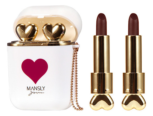 Auriculares Con Lápiz Labial Heart Soft Mist Sensation, No M