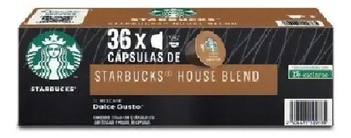 Cápsulas De Café Starbucks Dolce Gusto House Blend Americano