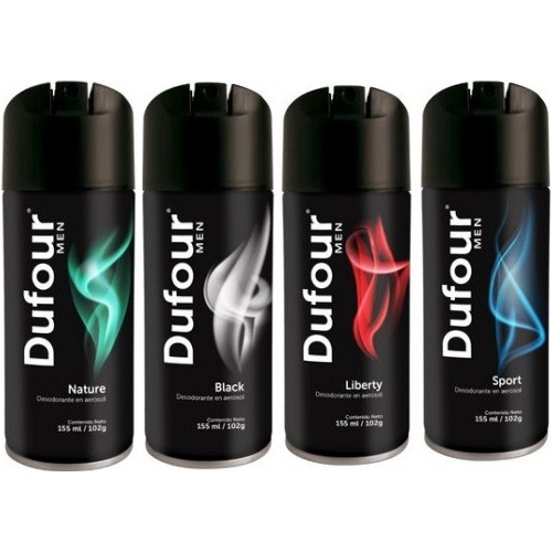 Desodorante Aerosol Dufour Men De 155 Ml X 3 Unidades