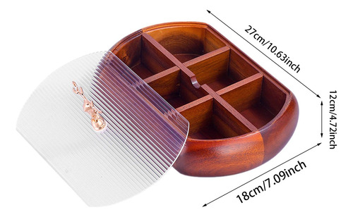 Bandeja Para Servir Bocadillos Dividida, Caja De