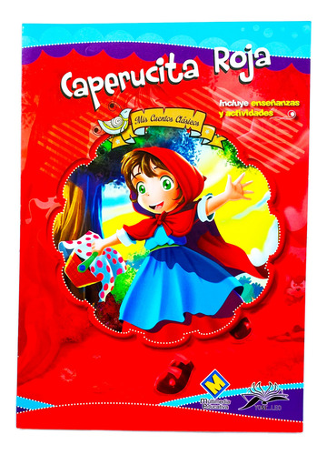 Caperucita Roja Cuento Ilustrado Con Dos Títeres Y Audiolibr