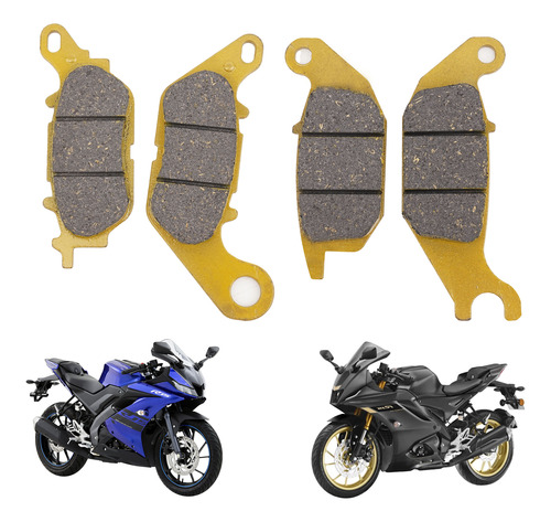 Kit Balata Delantera Y Trasera R15 Yzf R-15 Yamaha No Chinas