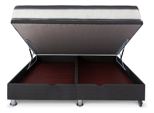 Cama Practibox Pocket Aero Látex Queen Gris