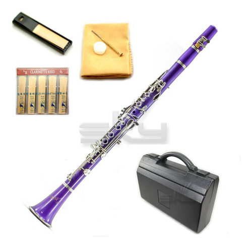 Clarinete Bb Cl201pr Púrpura Abs Estuche