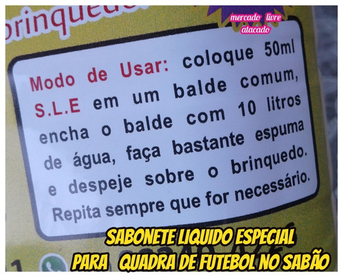 Imagem 5 de 10 de Sabonete Liquido Especial P/quadra De Fut.sabão Kit C/03lts