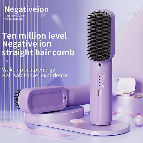 Escova De Pente Alisador Modelador De Cabelo Multifuncional