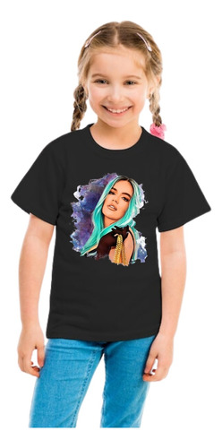 Playera Karol G Retrato Mañana Será Bonito Tendencia Niña