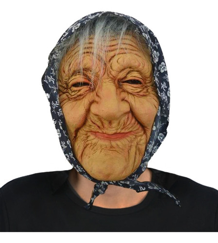 Mascara De Latex Premium De Abuela / Abuelita Con Pañuelo