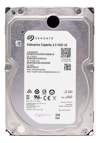 Disco Duro Seagate Enterprise 3tb Sas St3000nm0005