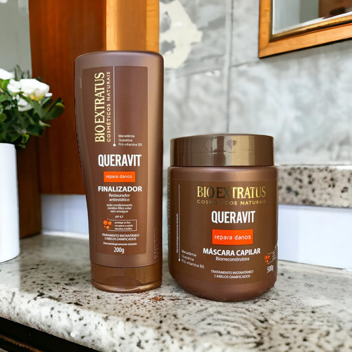 Kit Queravit Finalização Máscara Finalizador Bio Extratus