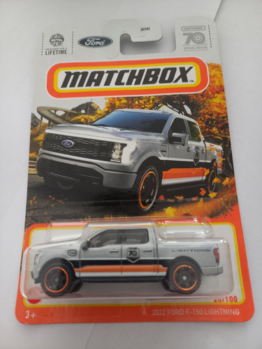 Camioneta Ford 2022 F150 Lightning - Matchbox