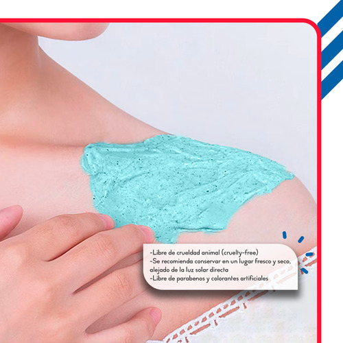 Exfoliante Corporal Diler De 350ml Fórmula Con Colágeno Y Ácido Hialurónico Para Piel Suave Limpia Y Revitalizada De Uso Diario O Semanal Aroma Perlas Marinas
