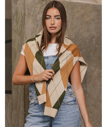 Sweater De Bremer Doble Tejido - Rombos