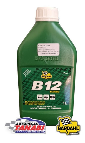 Bardahl B12 Turbo Aditivo Lubrificante Para Motores Diesel