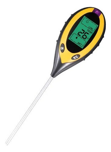@ Teste De Solo 4 Em 1 Ph + Umidade + Temperatura + Luz