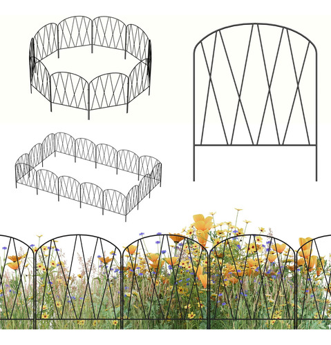 Valla Decorativa Para Jardin, Paquete De 10 Unidades De 10.3