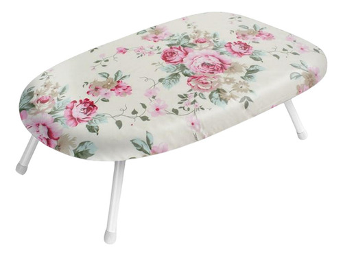 Tábua De Passar Roupa De Mesa Multiuso Acessórios De Rosa