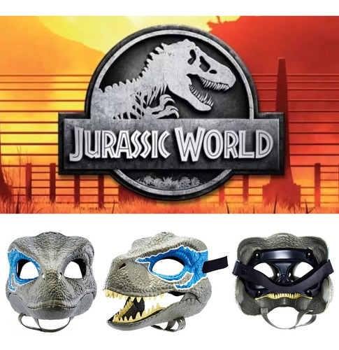 Imagem 7 de 10 de Máscara Dinossauro Velociraptor Blue Jurassic World - Mattel