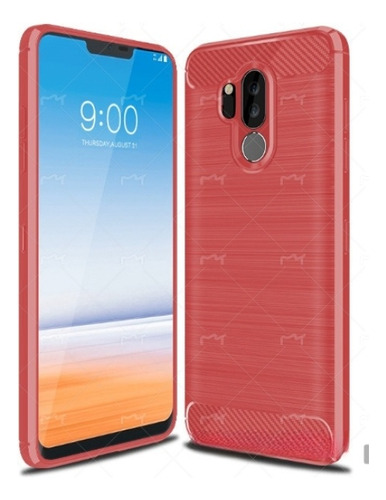 Funda De Teléfono Cepillada De Fibra De Carbono Para LG G7 T