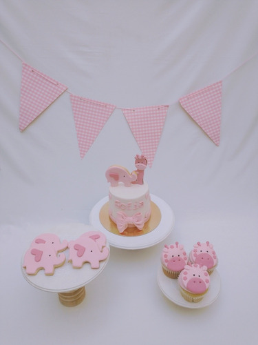 Torta Baby Shower Minitortas Cupcakes Cookies Candy Bar