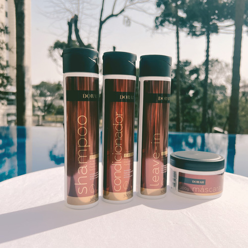 Kit Cachos (shampoo, Cond, Mask E Leave-in) - Dorah Beauty
