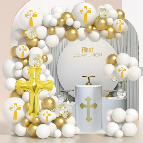 Kit De Globos Decorativos Aydiloup Para Primera Comunión, 11