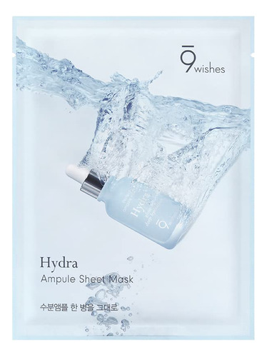 [9wishes] Hydra Ampule Sheet Mask 0.84 Fl. Oz X 5ea